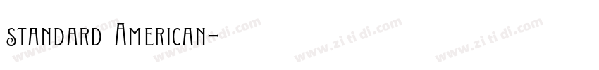 standard American字体转换